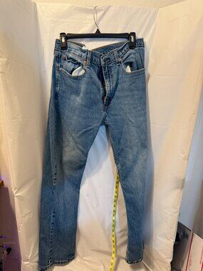 Levi's 505 Straight Leg Jeans 36x30 Medium Wash Men's Denim | Classic Regular Fi